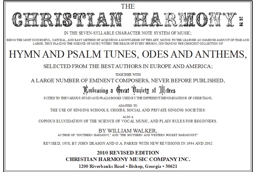 The Christian Harmony, 2010 Edition