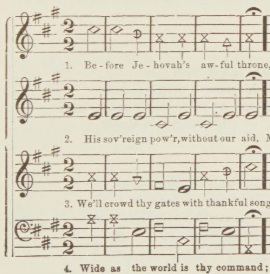 Tune Old Hundred from <I>The New Harp of Columbia, Restored Edition</I>