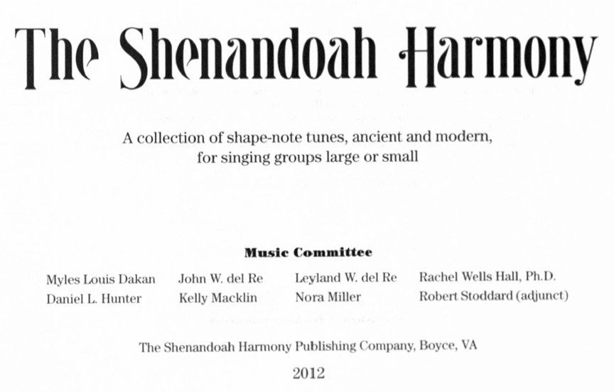 The Shenandoah Harmony